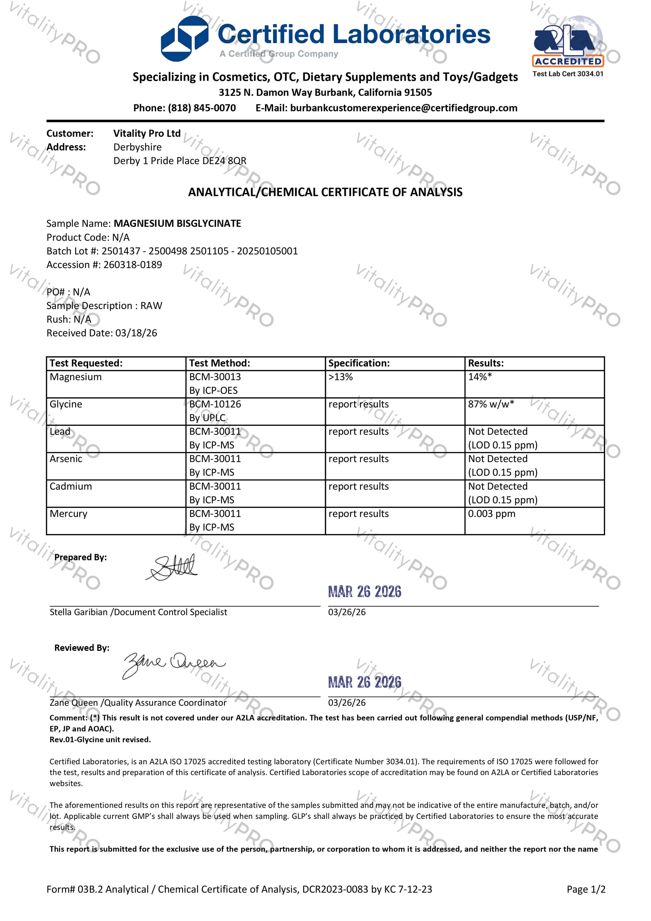 Magnesium Glycinate